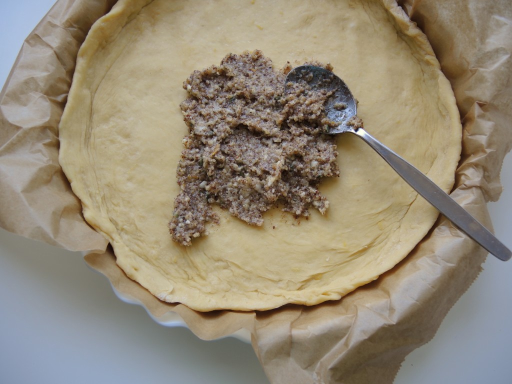 Feigentarte mit Ziegenkäse und Mandeln